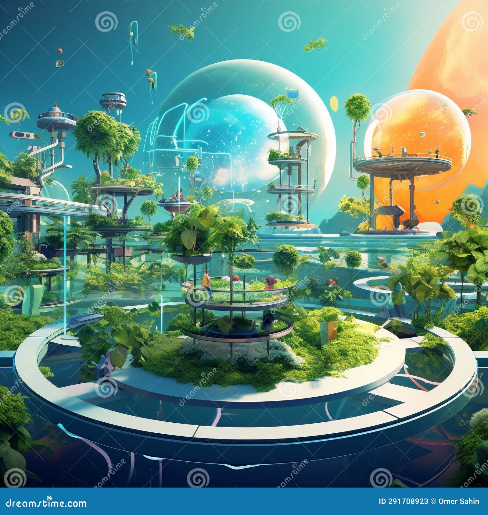 Techno Garden: Cultivating Innovation in the Digital Age Stock Image 