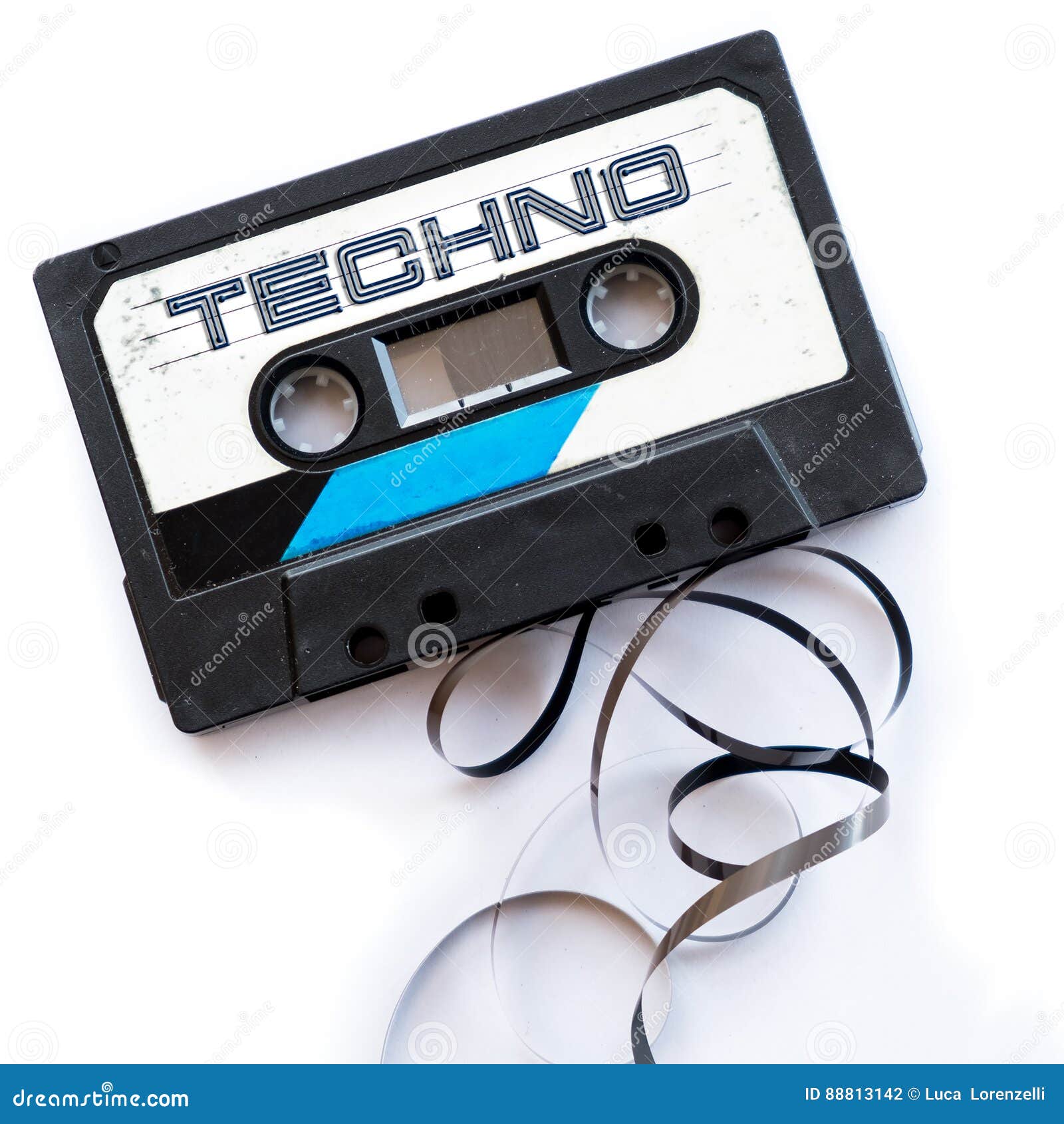 techno music dance musical genres audio tape label