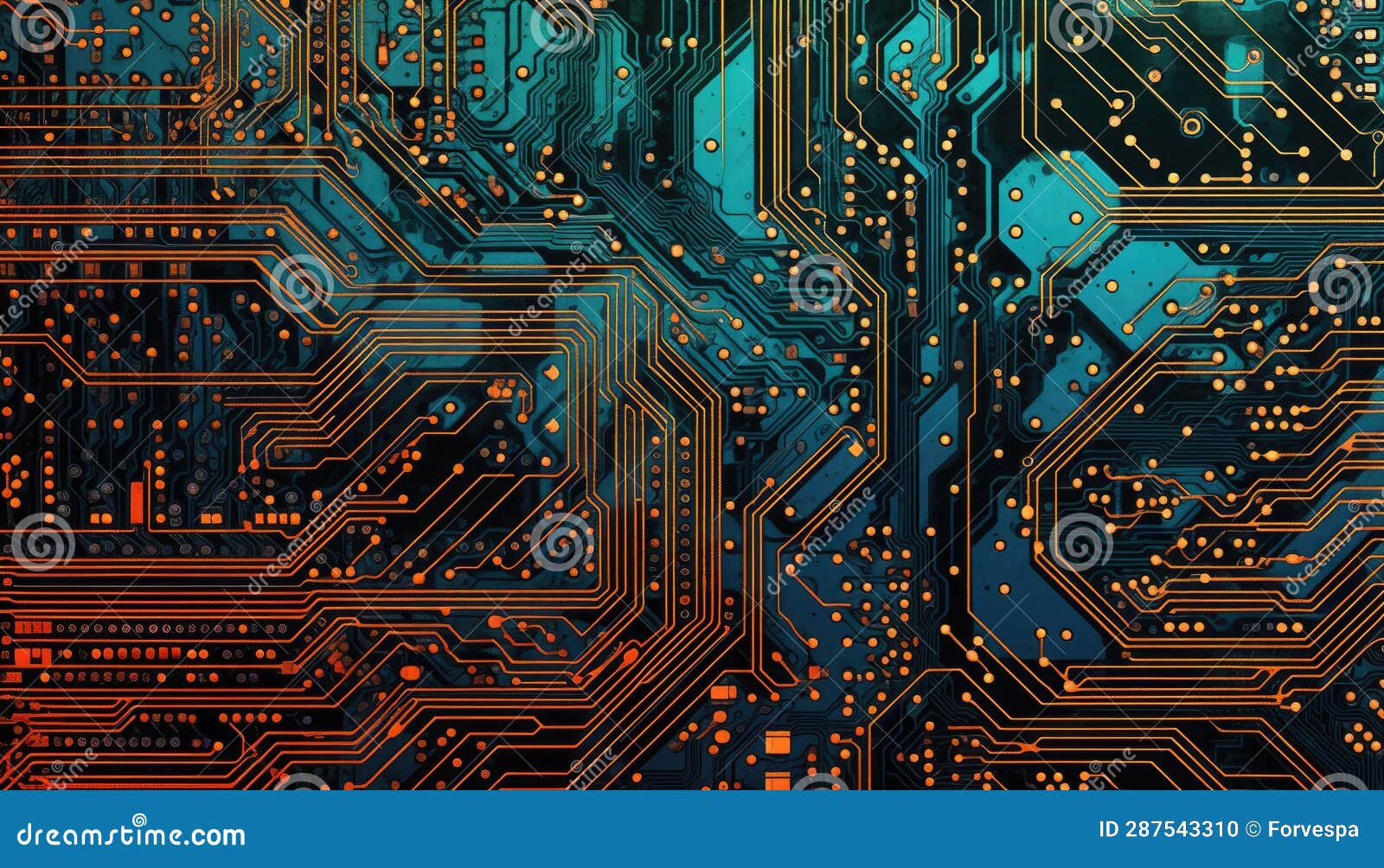 techno-vascular nexus: circuit board fusion with human vein imagery