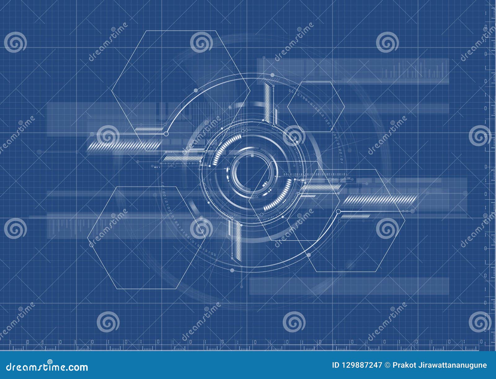 Digital Blueprint Stock Illustrations  10 904 Digital 