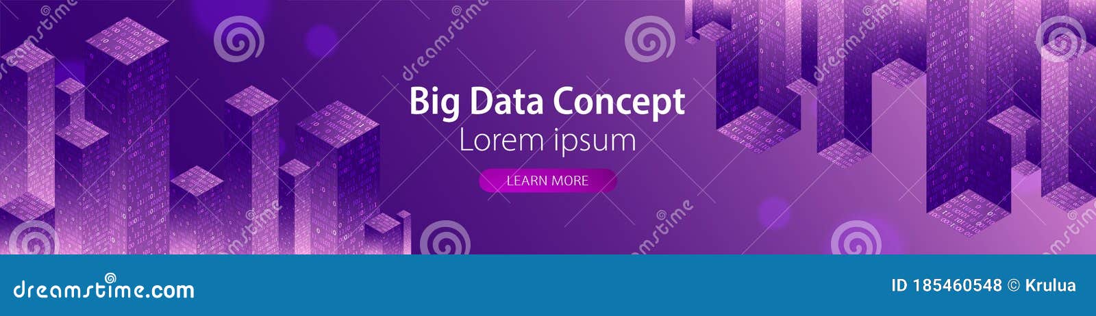 Technology Background. Big Data Concept. Binary Computer Code. Vector ...