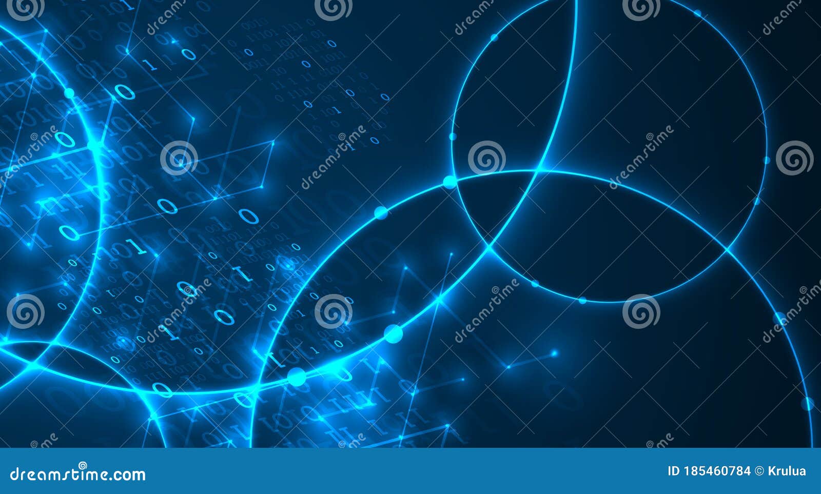 Technology Background. Big Data Concept. Binary Computer Code. Vector ...