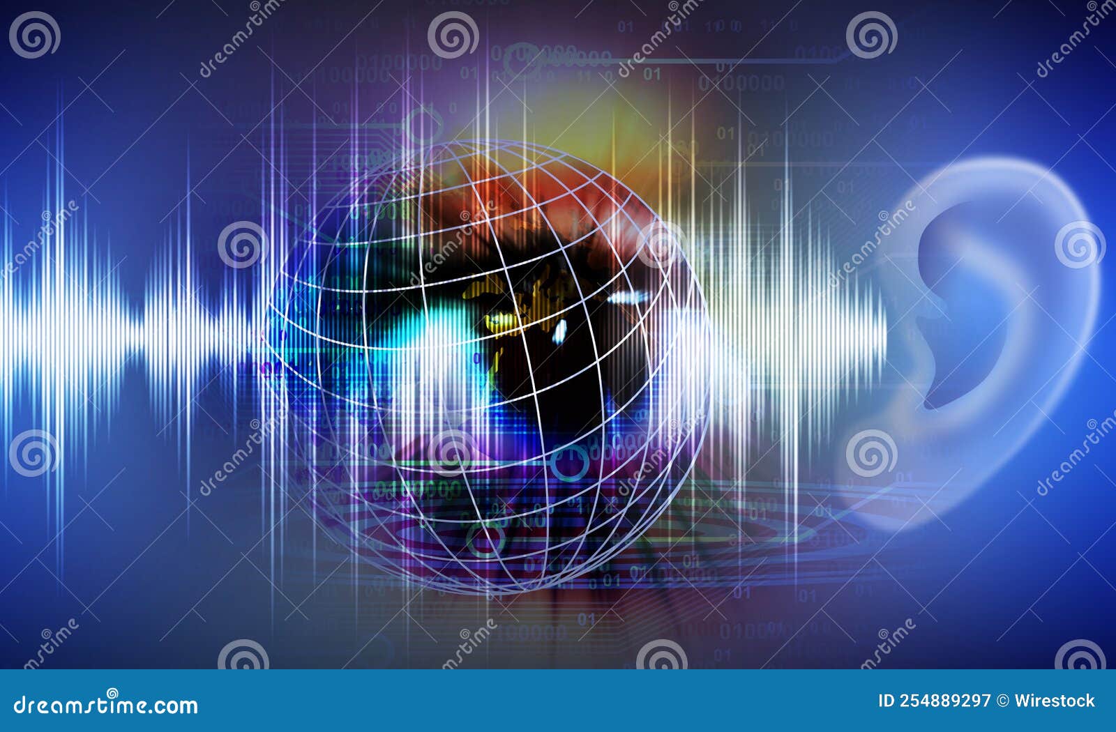 Technology Background Concept Speed Movement Pattern and Motion Blur