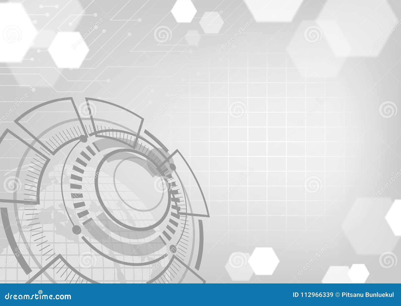 Technology Background. White Theme Concept Stock Vector - Illustration of  media, modern: 112966339