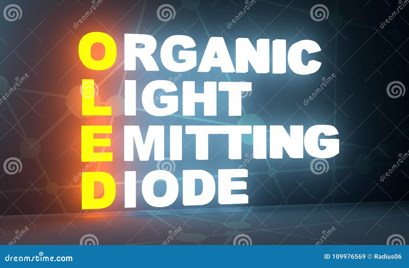Technology concept acronym stock illustration. Illustration of organic
