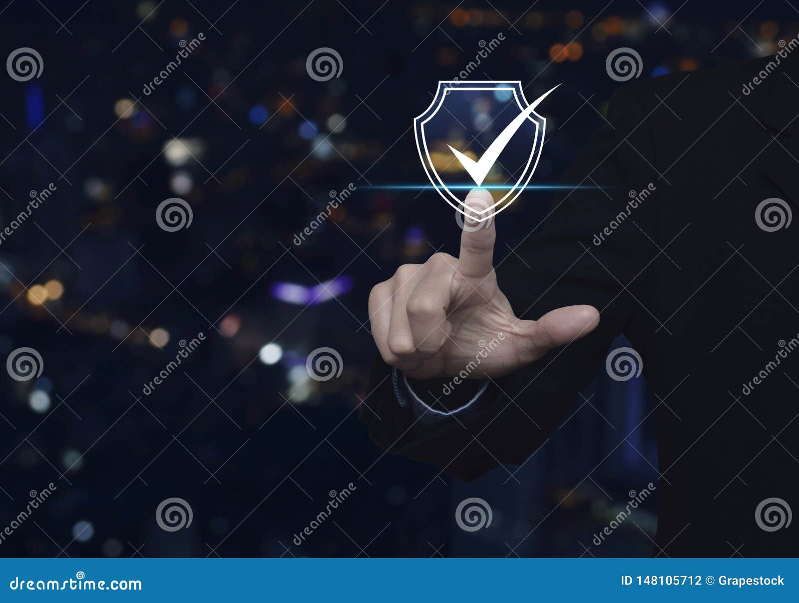 technology internet cyber security and anti virus concept