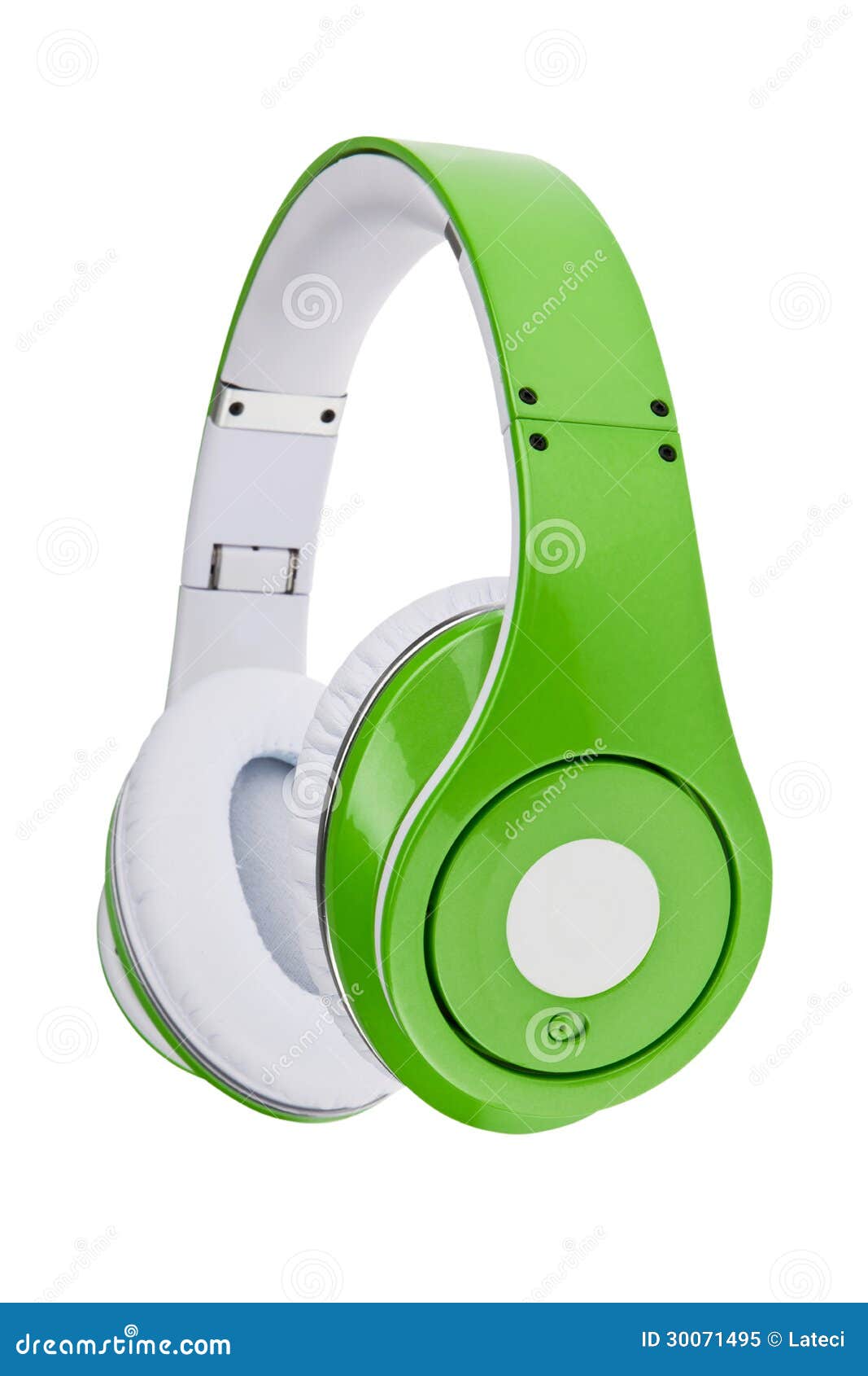 Headphones Isolated on a White Stock Image Image of musical