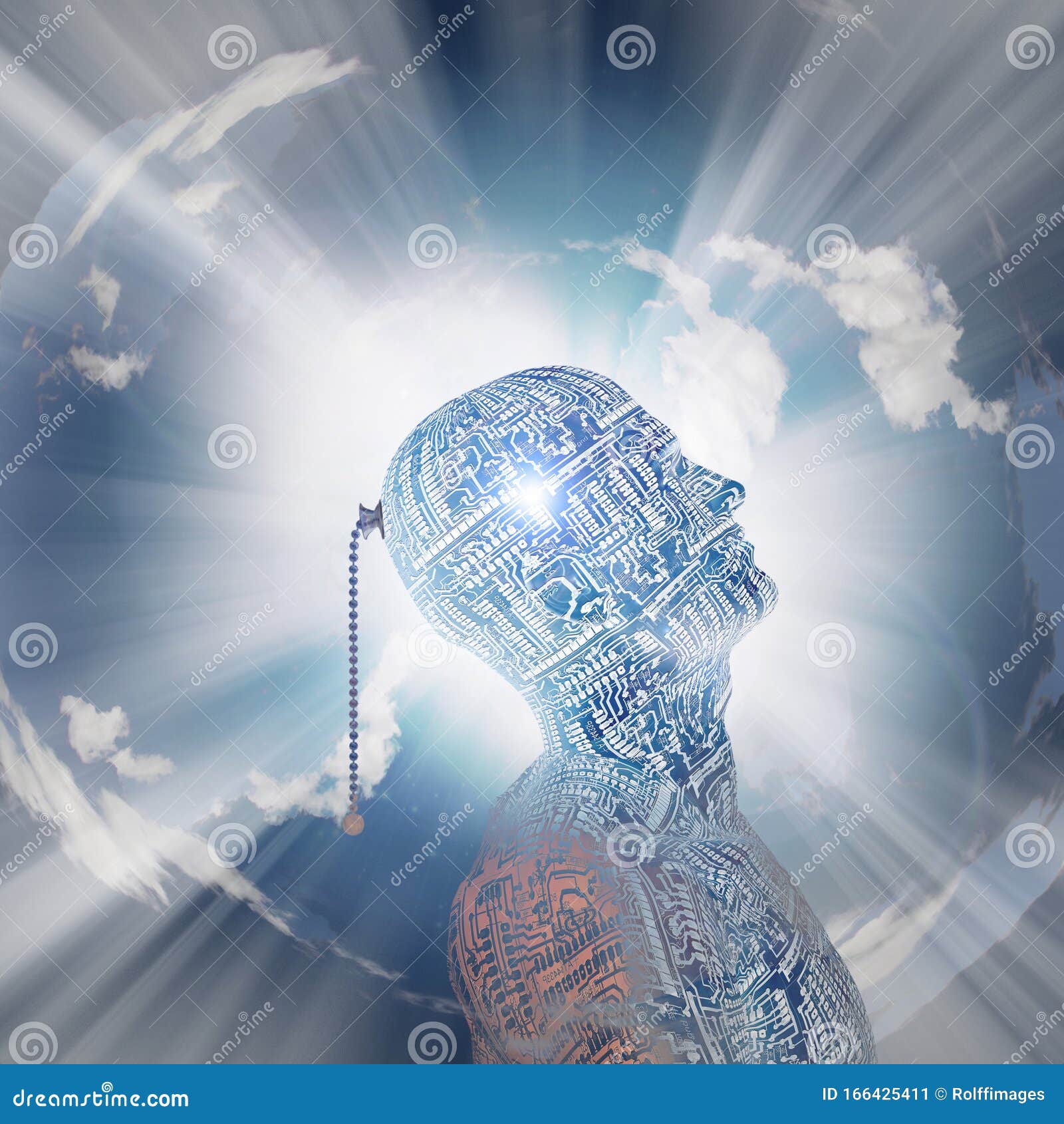 Technology Mind Stock Illustration Illustration Of