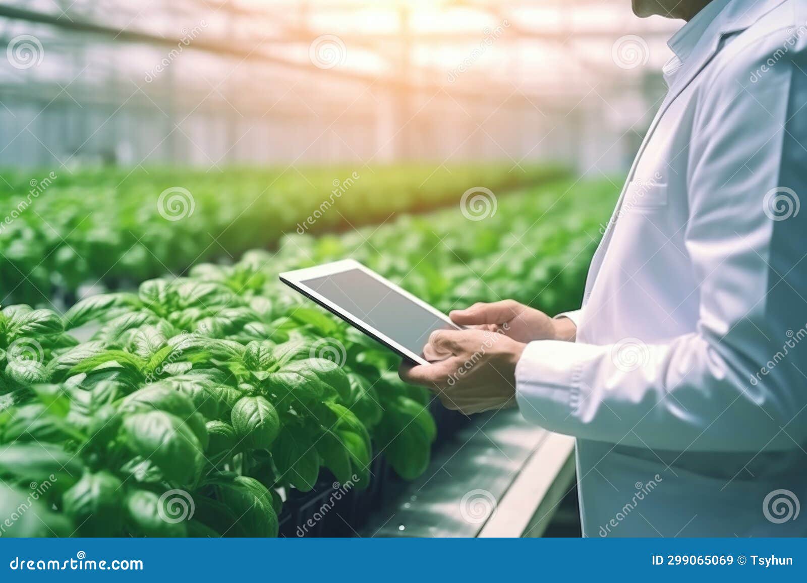 Technology Smart Farm in Greenhouse, Cropperd Hands Researcher with