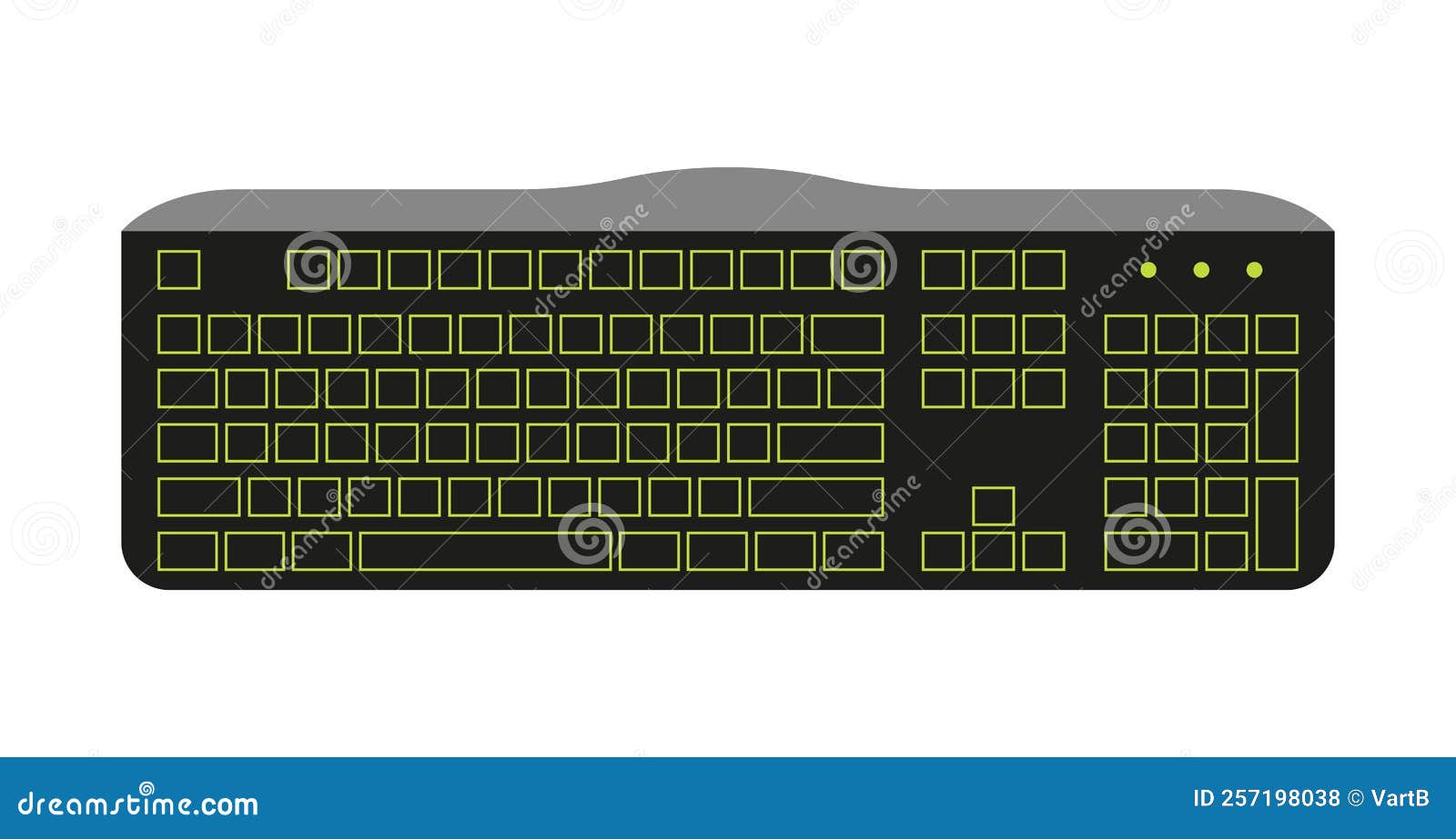 Tecla Função Tabulação Grande Número Layout Teclado imagem vetorial de  get4net© 545346890