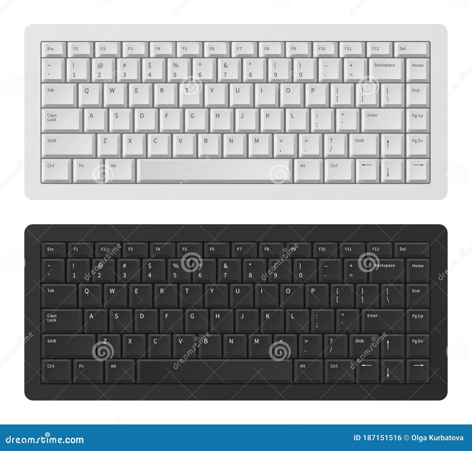 Fotos de Teclado para ordenador portátil blanco y negro - Imagen