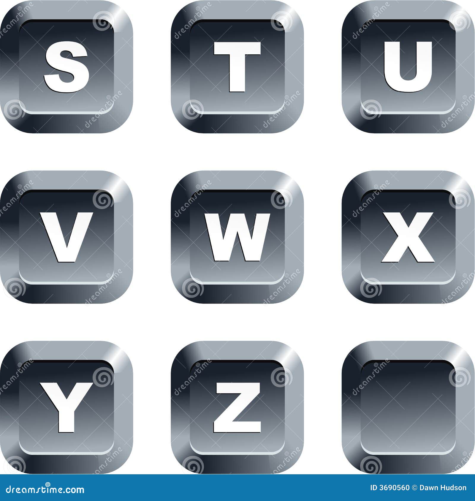 Teclas do alfabeto ilustração stock. Ilustração de objetos 3690560