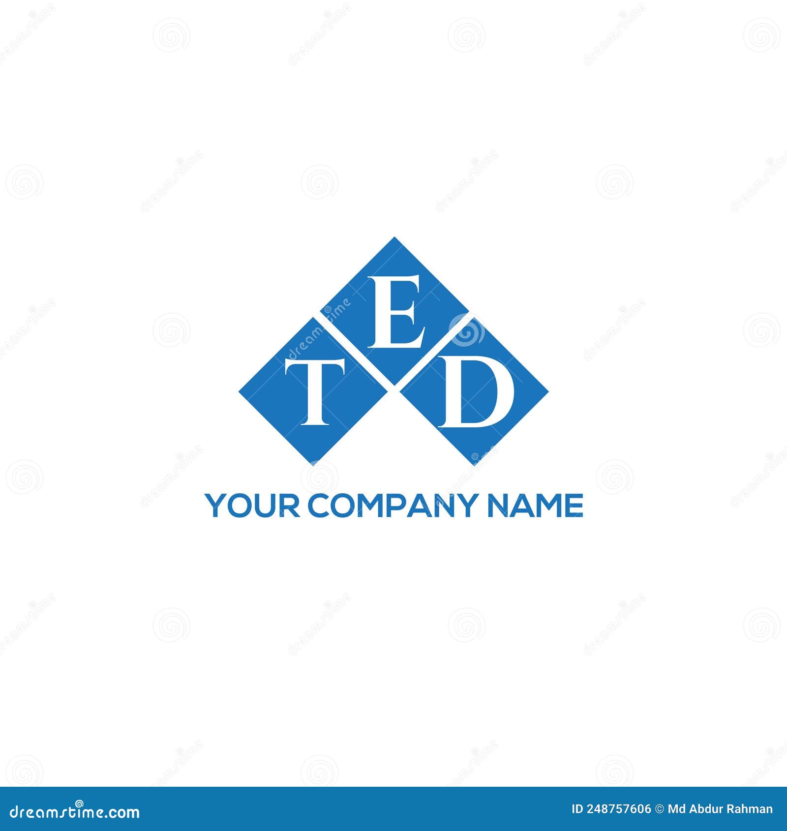 ted letter logo  on black background. ted creative initials letter logo concept. ted letter .ted letter logo  on