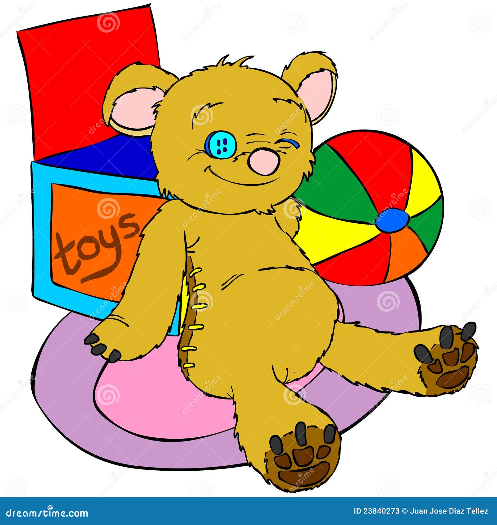 Teddy Bear Stock Vector Illustration Of Illustrator