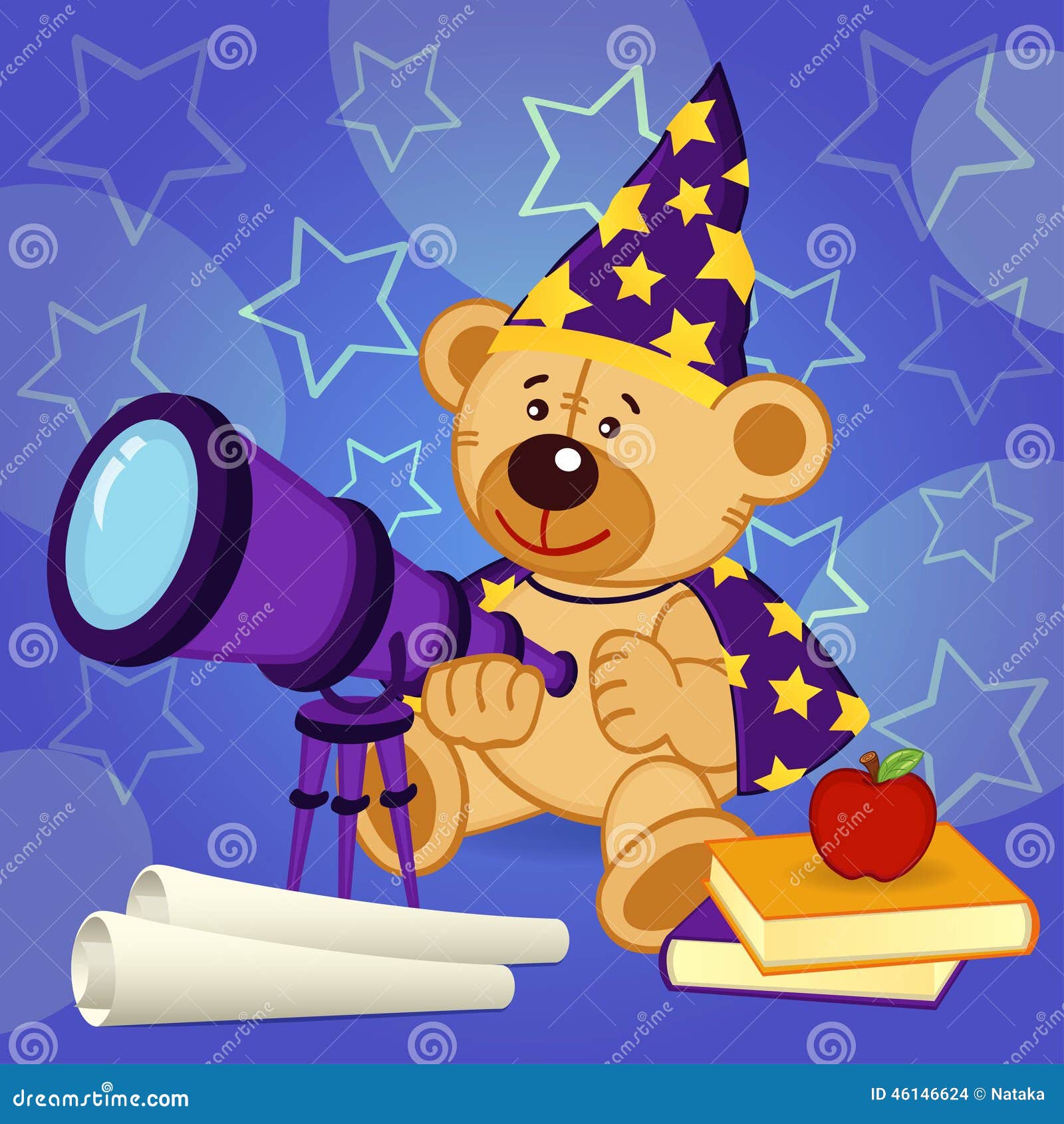 teddy bear astronomer