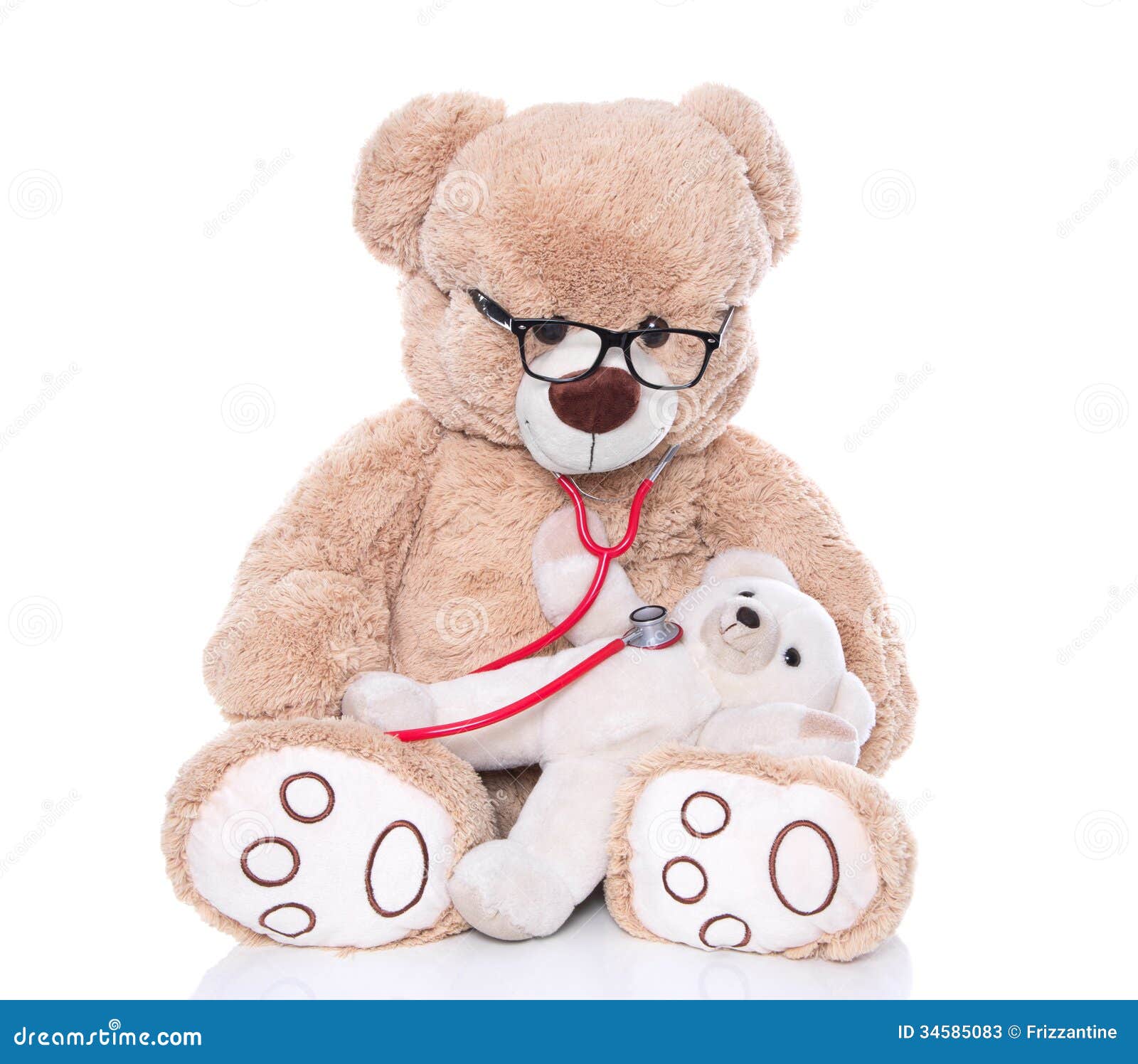 doctor teddy bear with stethoscope