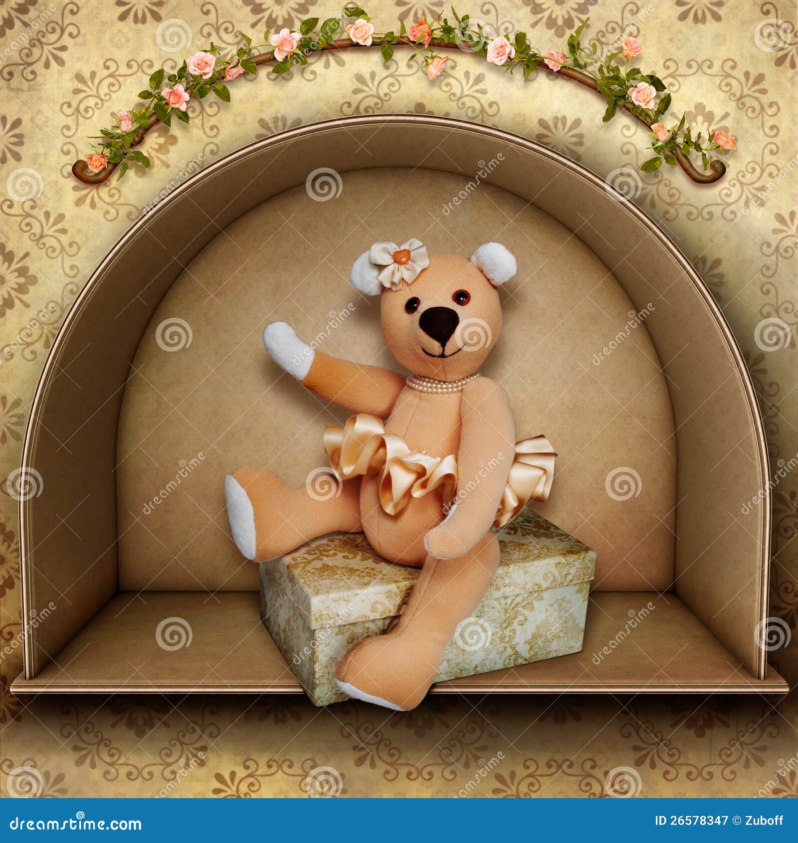 Teddy Bear Ballerina stock illustration. Illustration of animal - 26578347