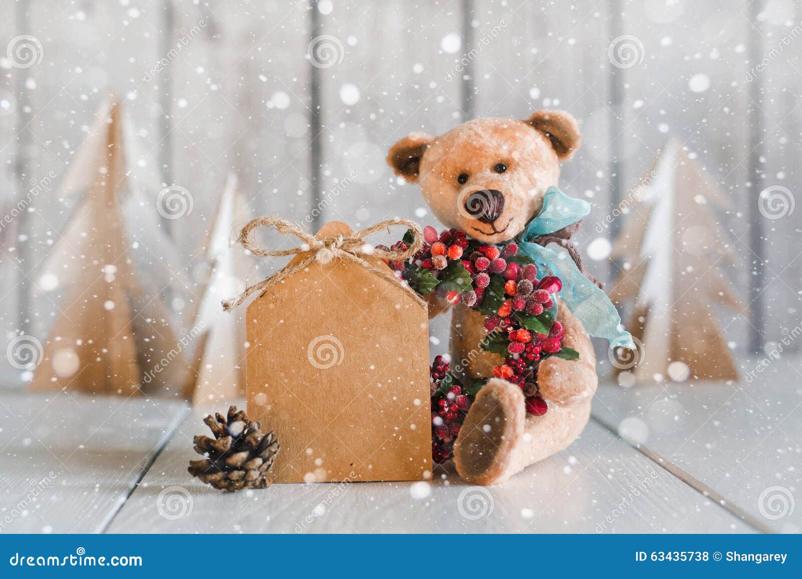 Teddy Bear with Blank Forms for Congratulations Stock Photo - Image of ...