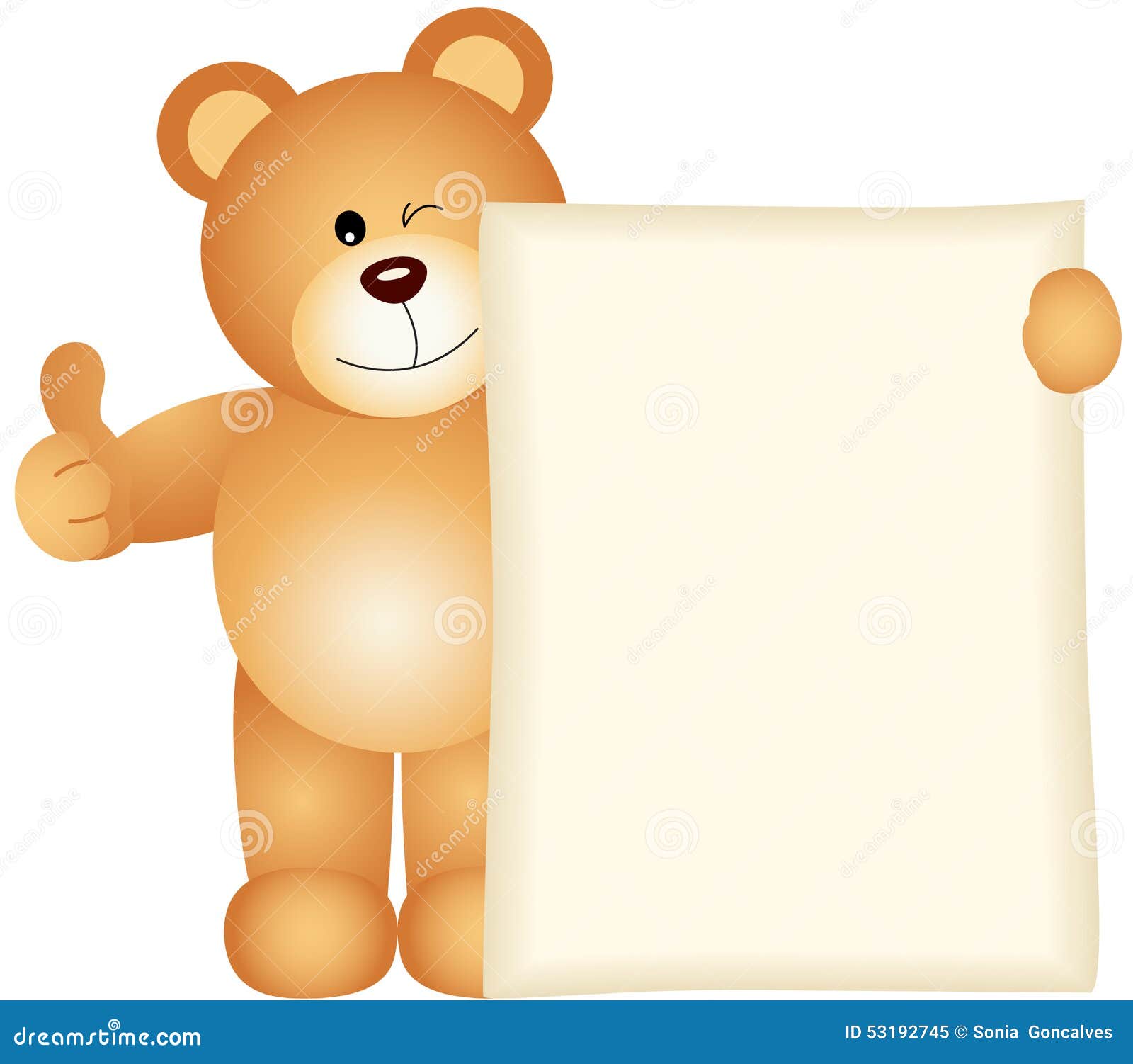 Get well soon card with teddy bear and jam Stock Vector by