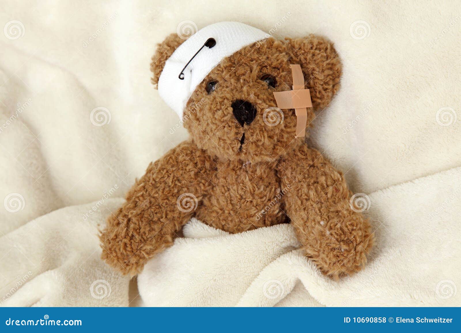teddy bear ill