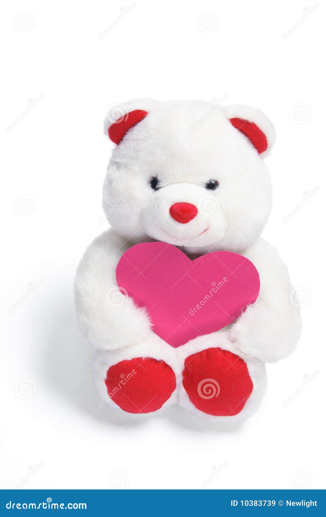 Teddy Bear With Love Heart Vector Illustration