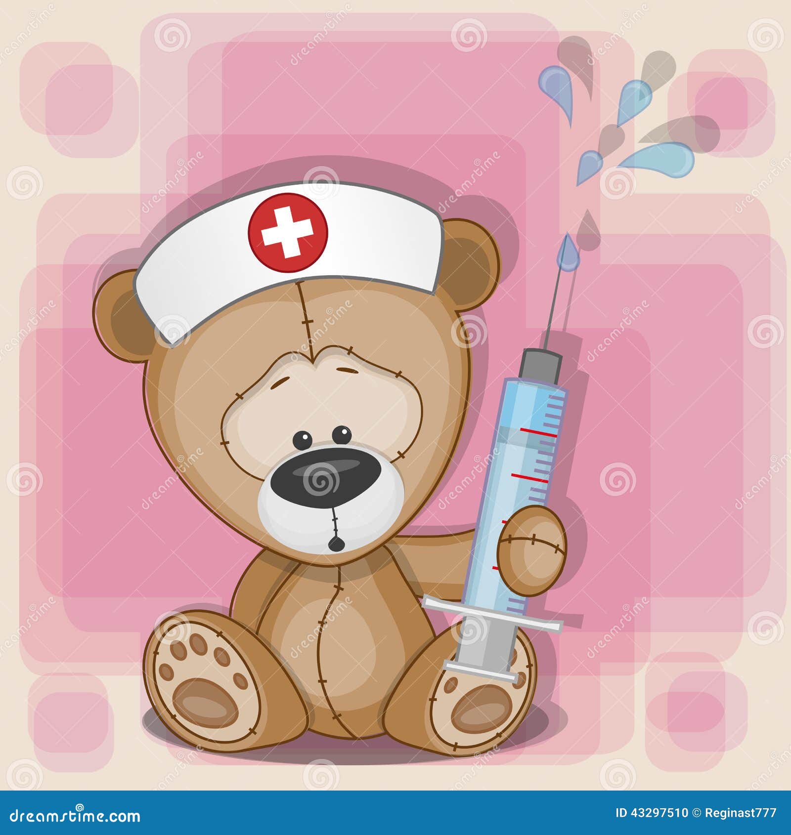 Sick bear stock illustration. Illustration of bandage - 18337897