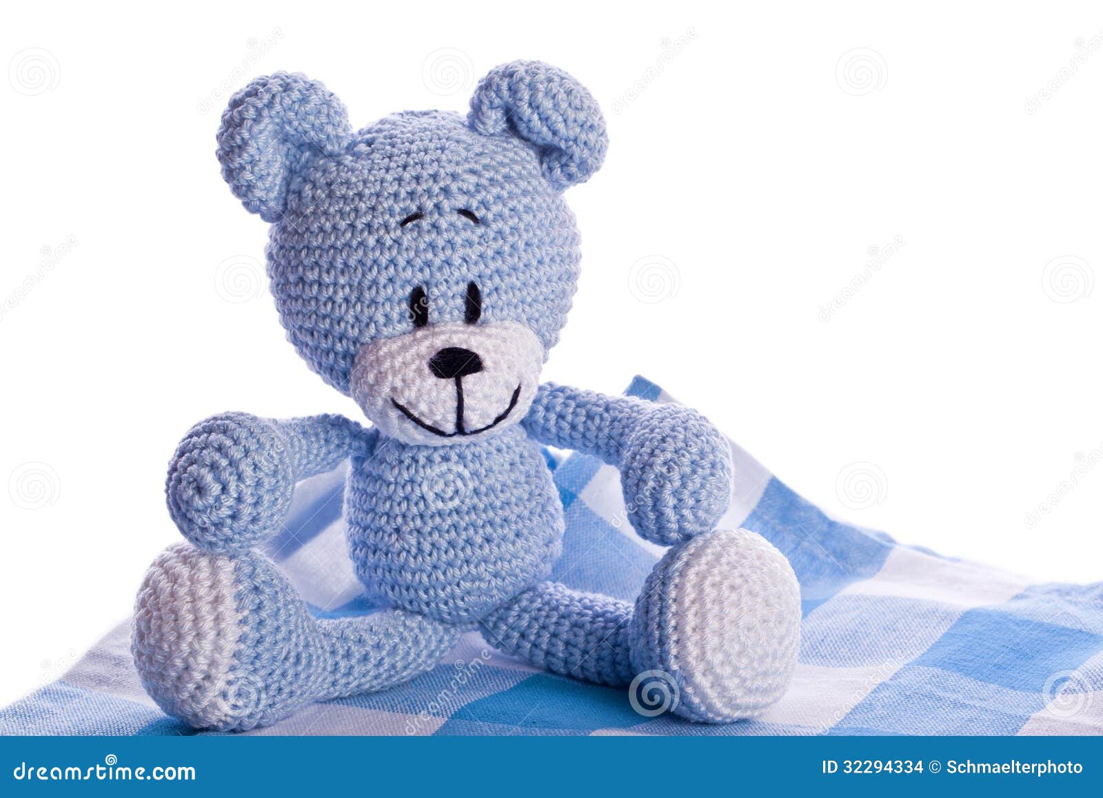 Teddy Bear on Picnic Blanket Stock Photo Image of decoration