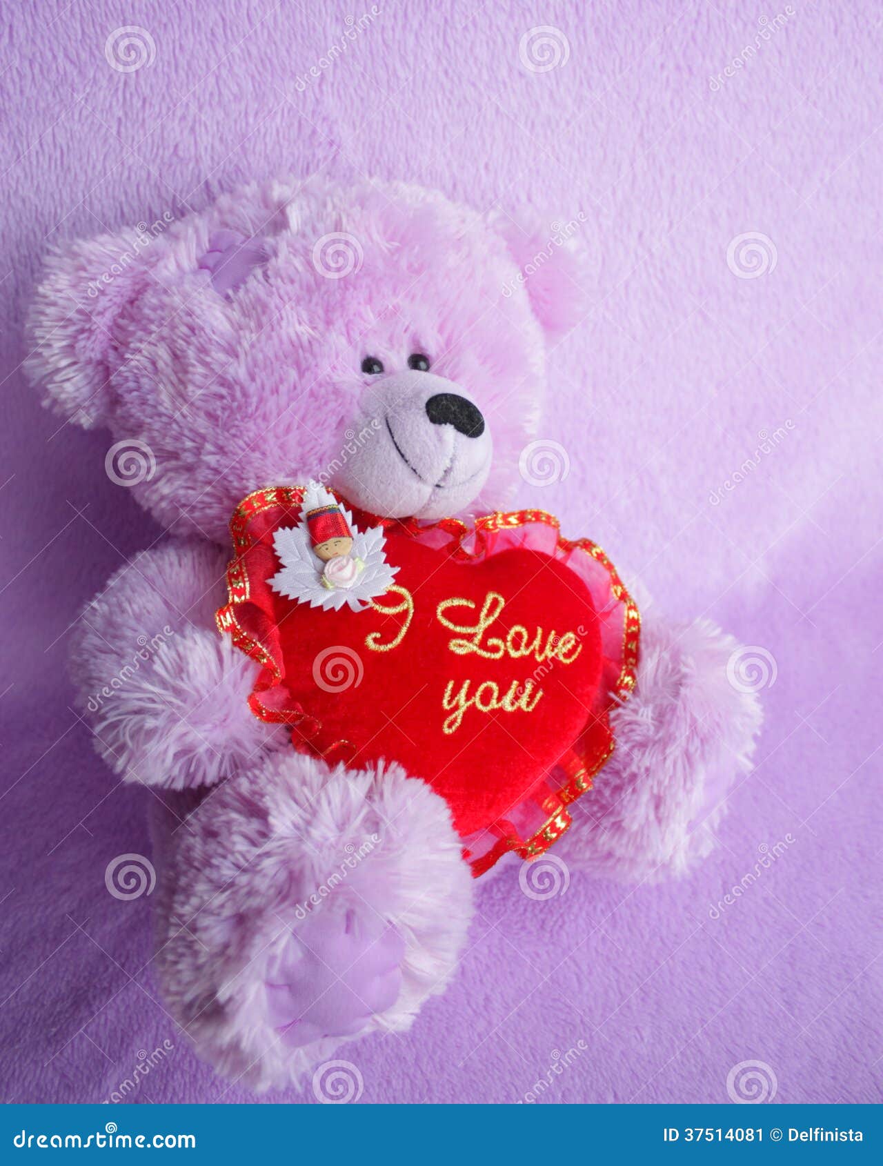 Teddy Bear and Red Heart I Love You - Stock Photos Stock Image ...