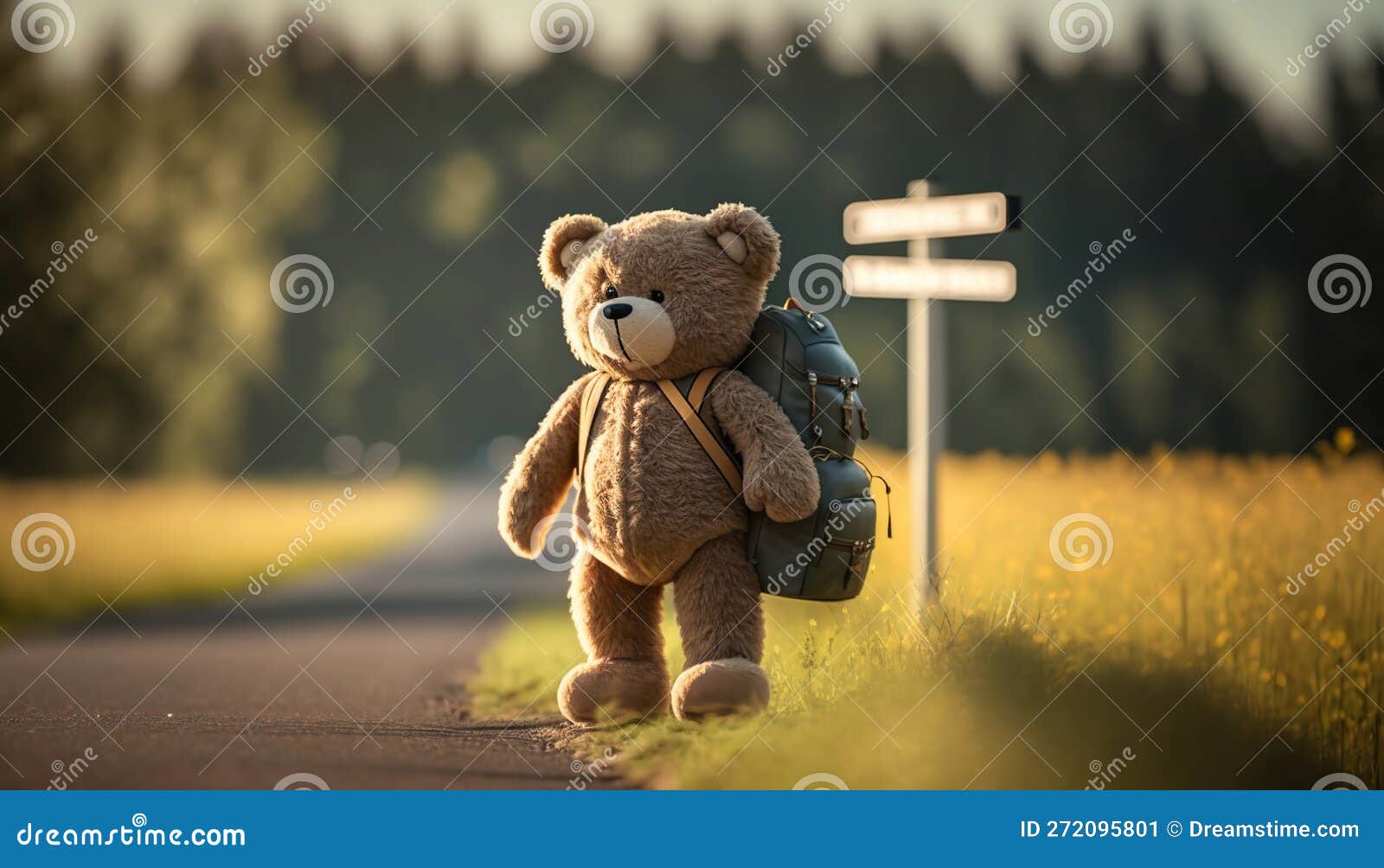 a teddy bear's decision at the crossroad