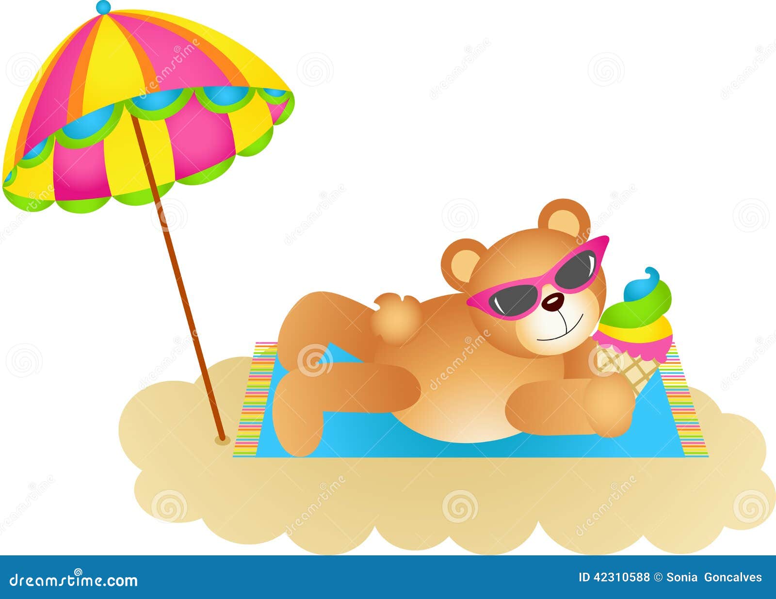 Soak Up The Sun Card Character Illustration Buy This Stock Vector And Explore Similar Vectors At Adobe Stock Adobe Stock