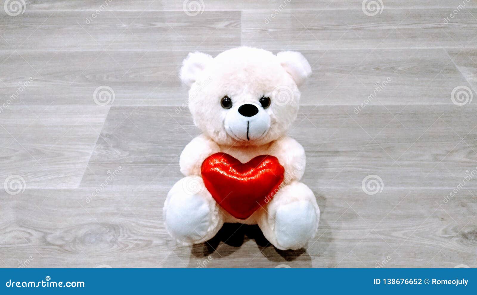 Teddy Bear with Love Symbol Stock Photo - Image of postcards ...