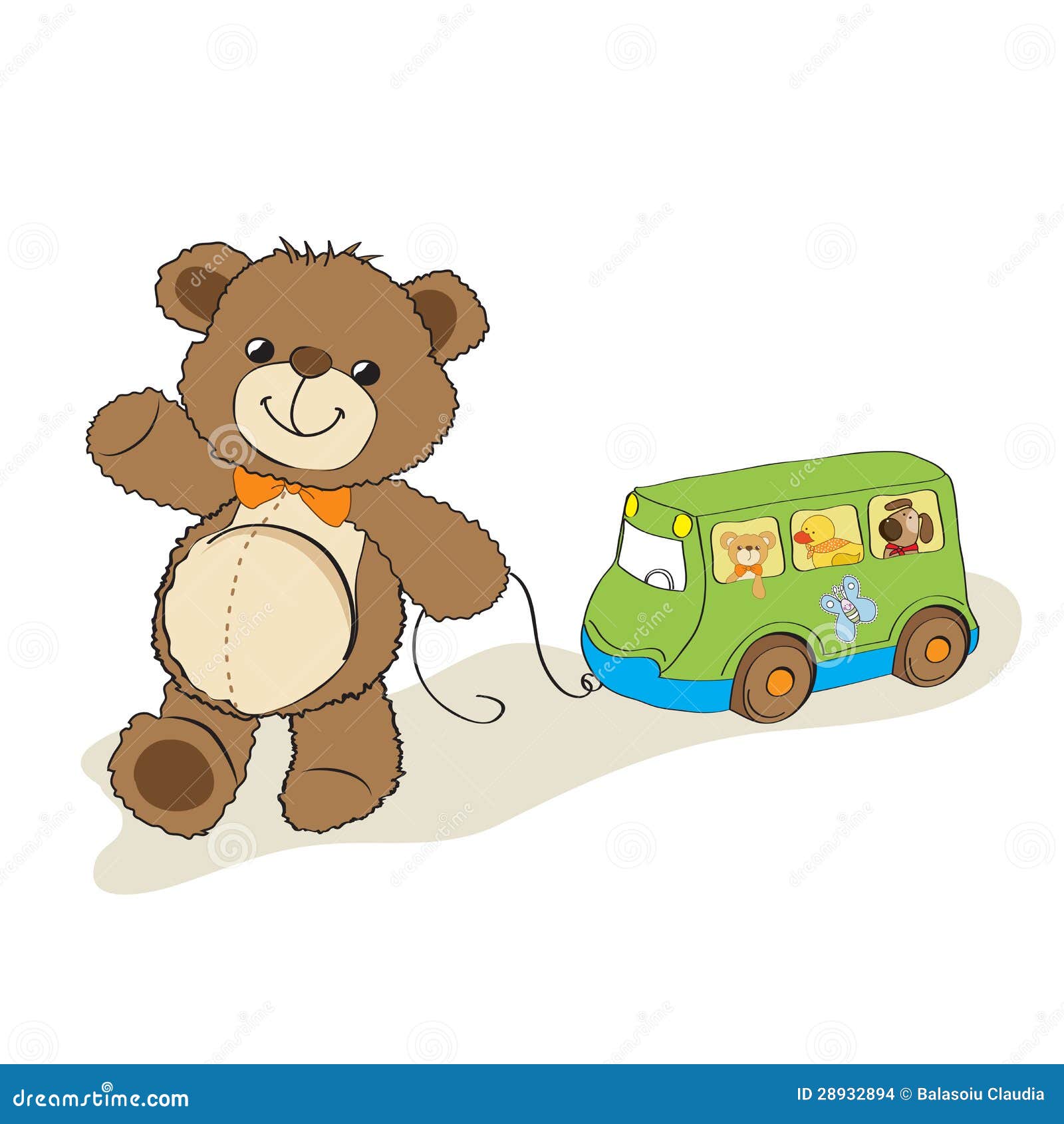 Les mondes meilleurs chauffeur de bus Teddy Bear 