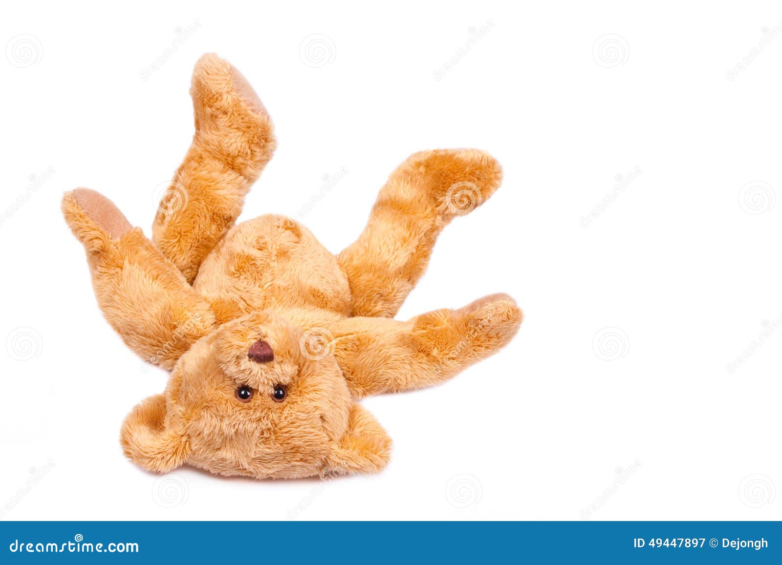 Teddy bear, upside down stock image. Image of playful - 49447897