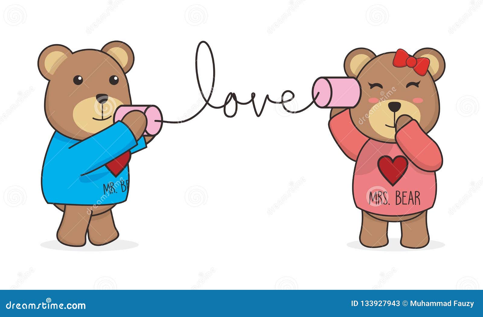 Cute Teddy Bear Couple Vector Stock Vector - Illustration of children, animal: 133927943 Cute Teddy Bear Couple Vector Stock Vector - Illustration of children, animal: 133927943