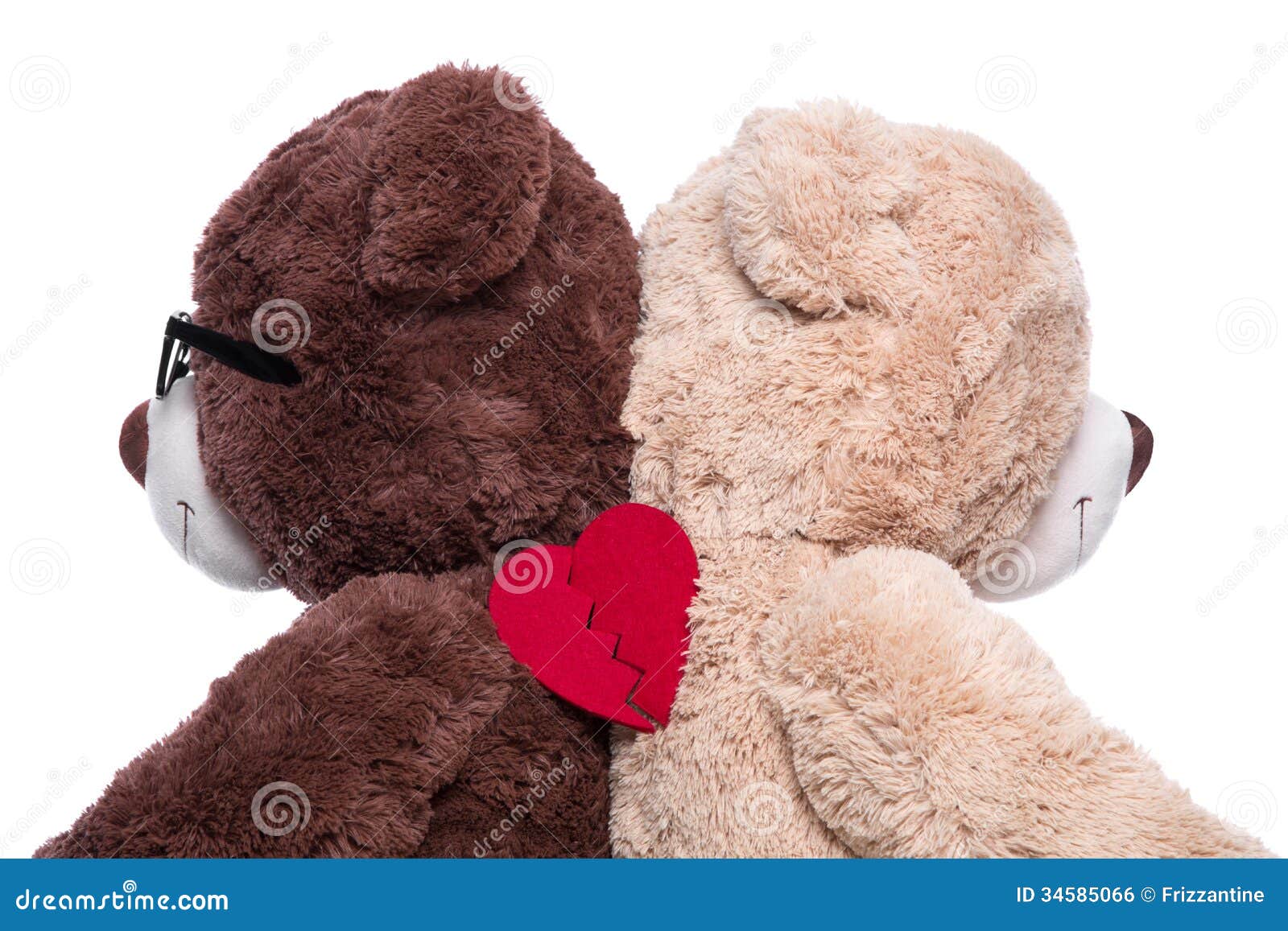 broken heart teddy bear