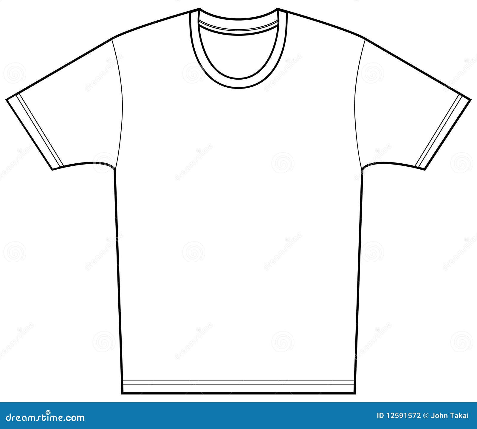 Tee Shirt stock vector. Illustration of shirt, body, cotton - 12591572