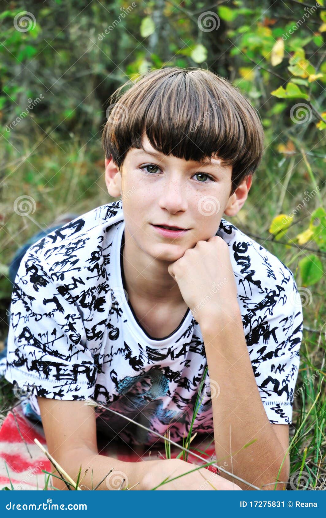 Teen Boy Stock Image Image Of Speckle Coniferous Look 172