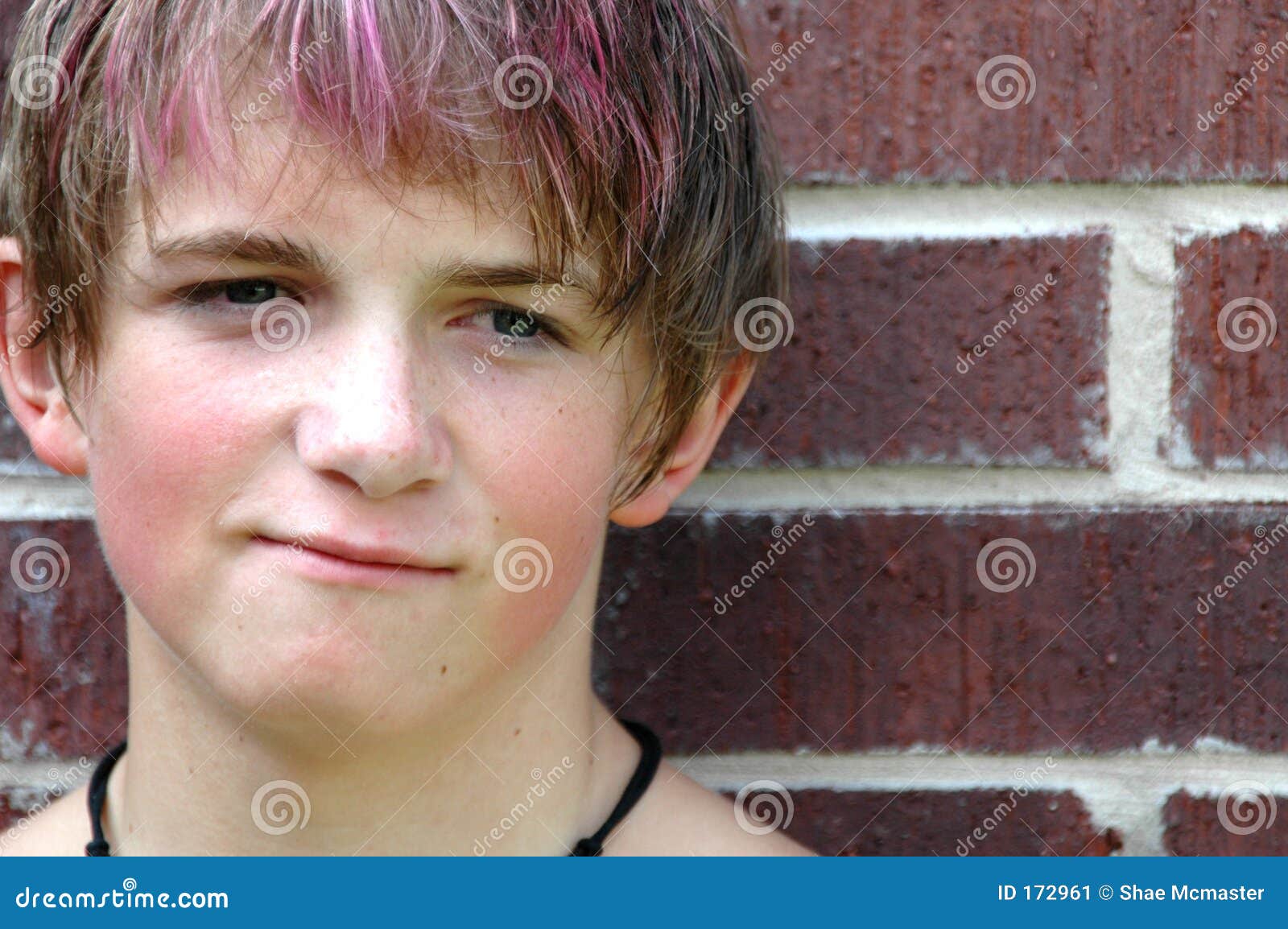 Teen Boy stock image. Image of hair, attitude, punk, color 