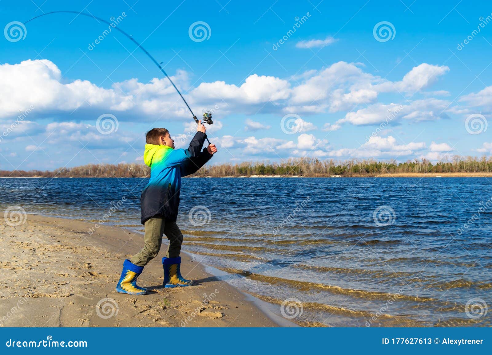 https://thumbs.dreamstime.com/z/teen-boy-catching-fish-fishing-rod-beach-boy-throws-rod-to-river-teen-boy-catching-fish-fishing-rod-beach-177627613.jpg