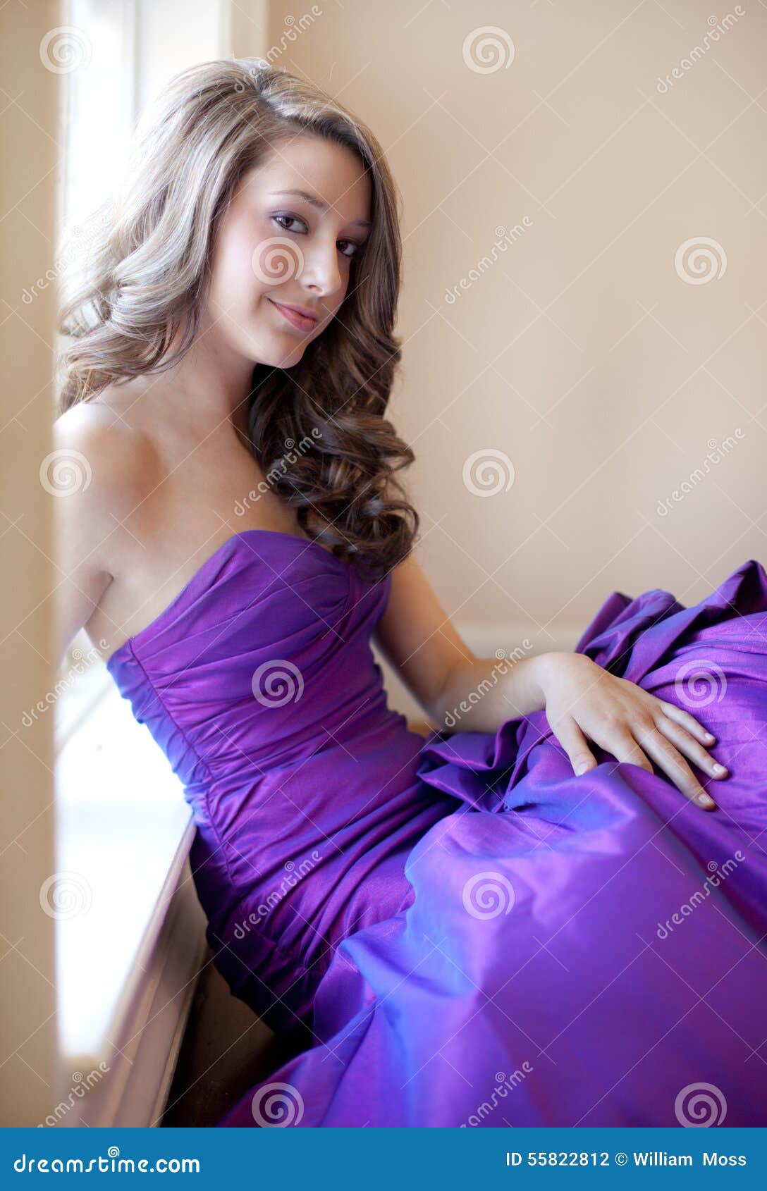 Teen in Fancy Gown stock photo. Image of fancy, prom - 55822658