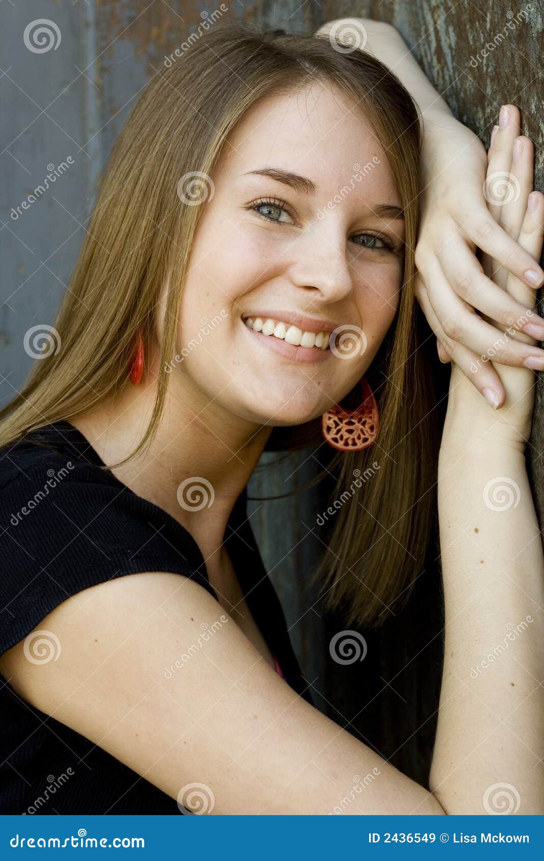 Teen Fashion Model Stock Image Image Of Brunette Tr