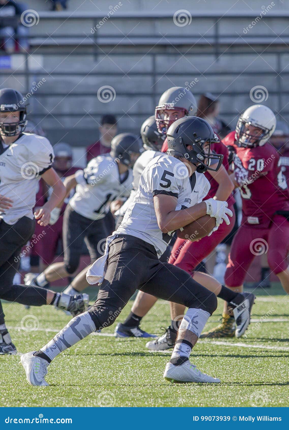 Teen Football Player Taking Hike Stock Image - Image of hike, running ...