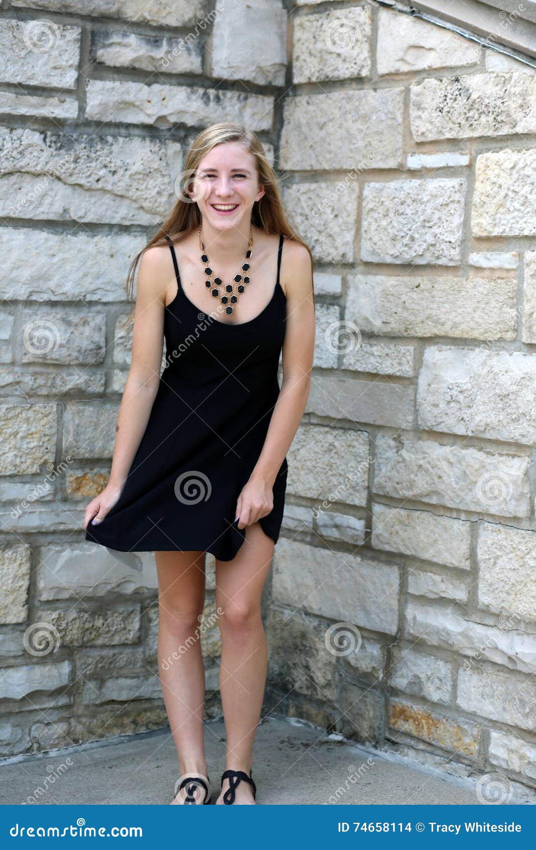 teen black dress