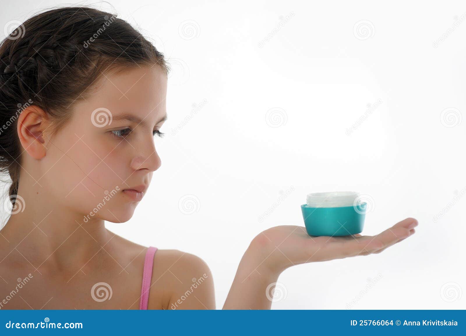 Teen Girl With Body Lotion Stock Images Image 25766064
