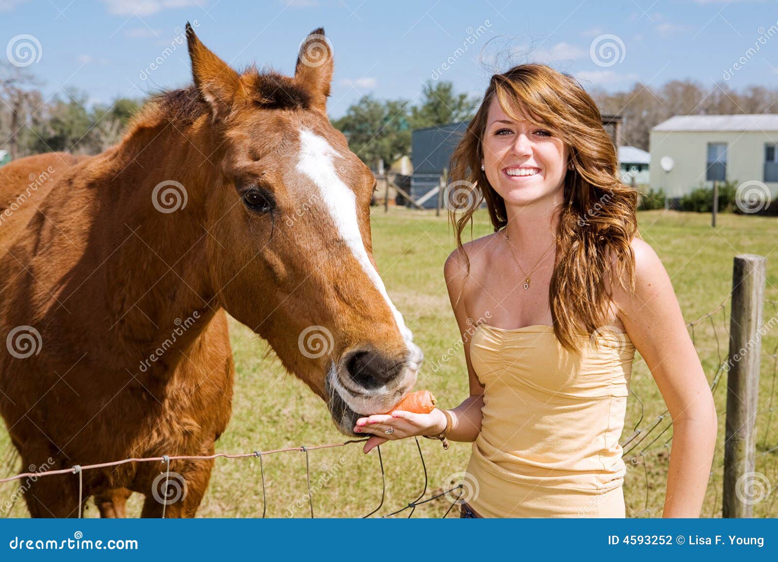 Teen Girl & Her Horse Stock Photography - Image: 4593252