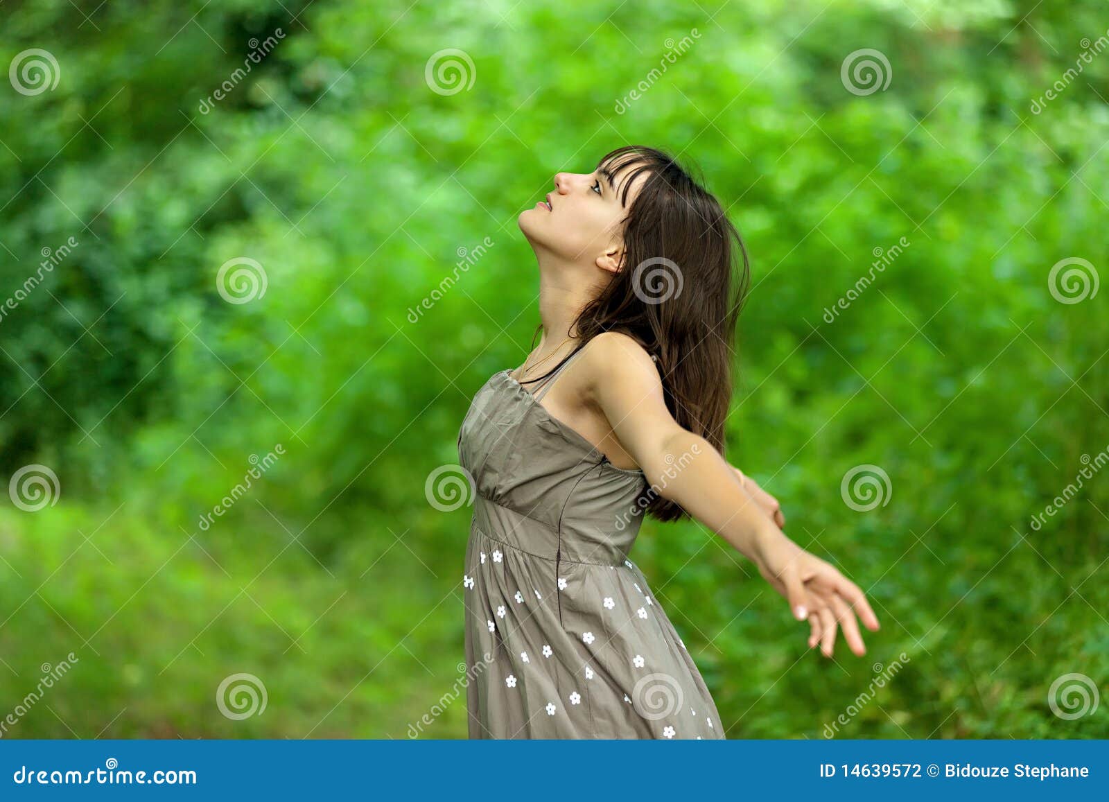 Teen girl nature portrait stock photo. Image of natural 