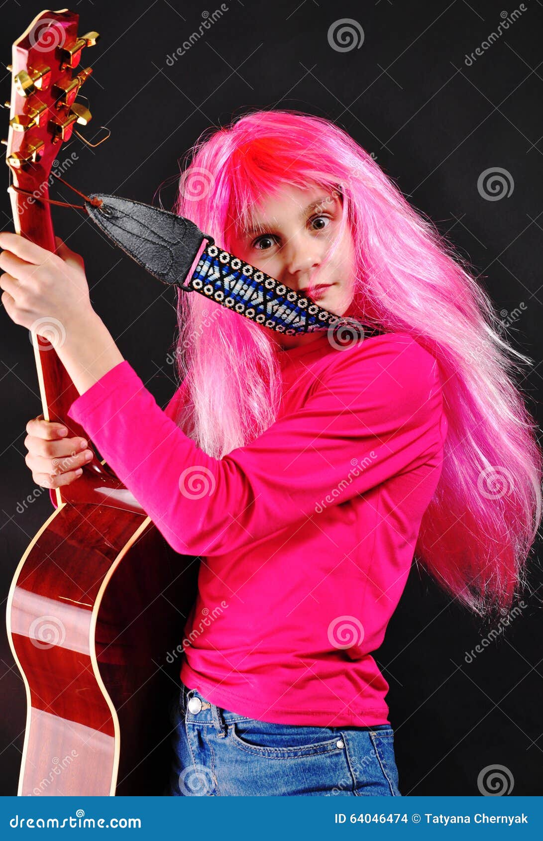 Anime Guitar Girl Stock Photos - Free & Royalty-Free Stock Photos from  Dreamstime