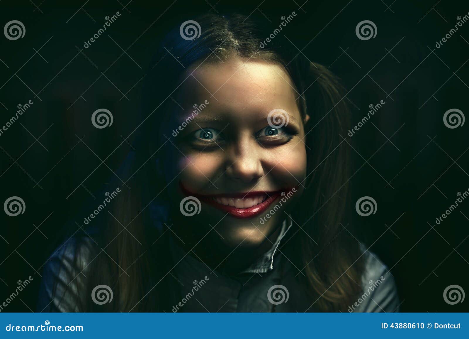 A Story About A Creepy Girl Smile Chapter 1 Clown Teen Girl Stock Photo | CartoonDealer.com #43880532