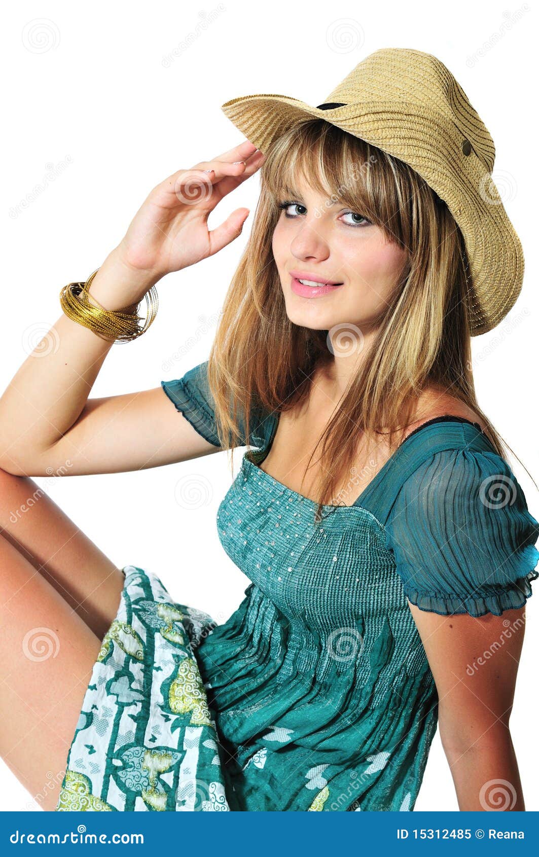 Teen Girl Wearing Hat Royalty Free Stock Photo - Image 