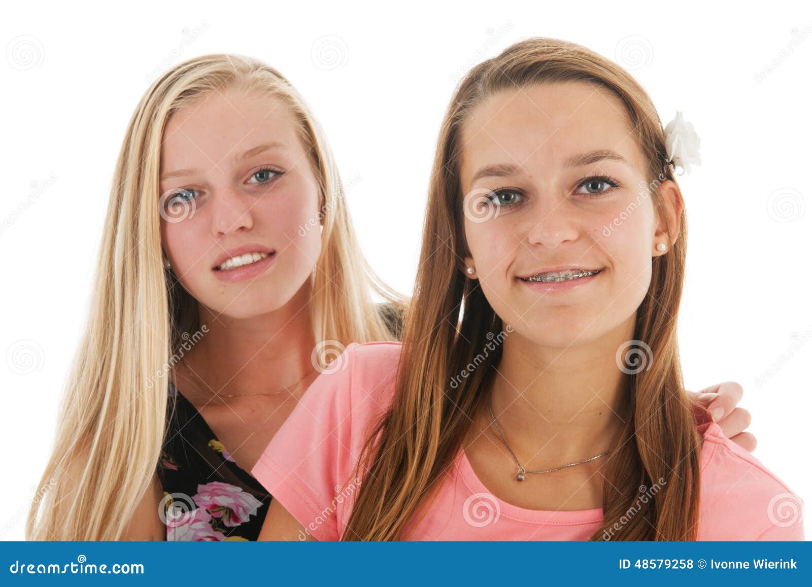 Teen girlfriends stock photo picture